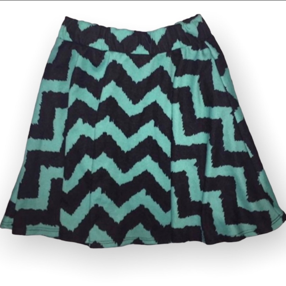Skater Skirt with zig zag stripes